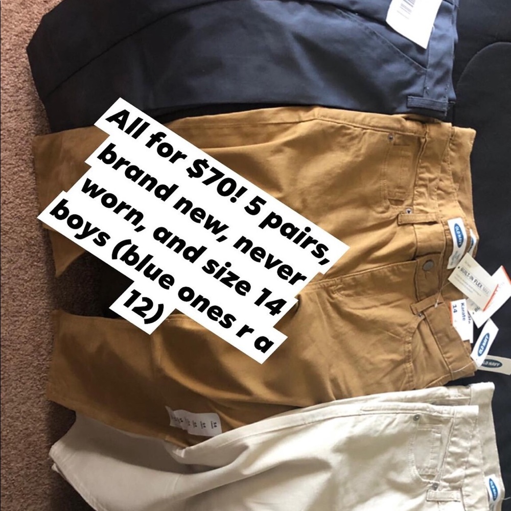 Khaki boys schools pants.